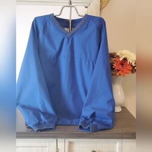 Haggar Golf Size XL Blue V-Neck Pullover
